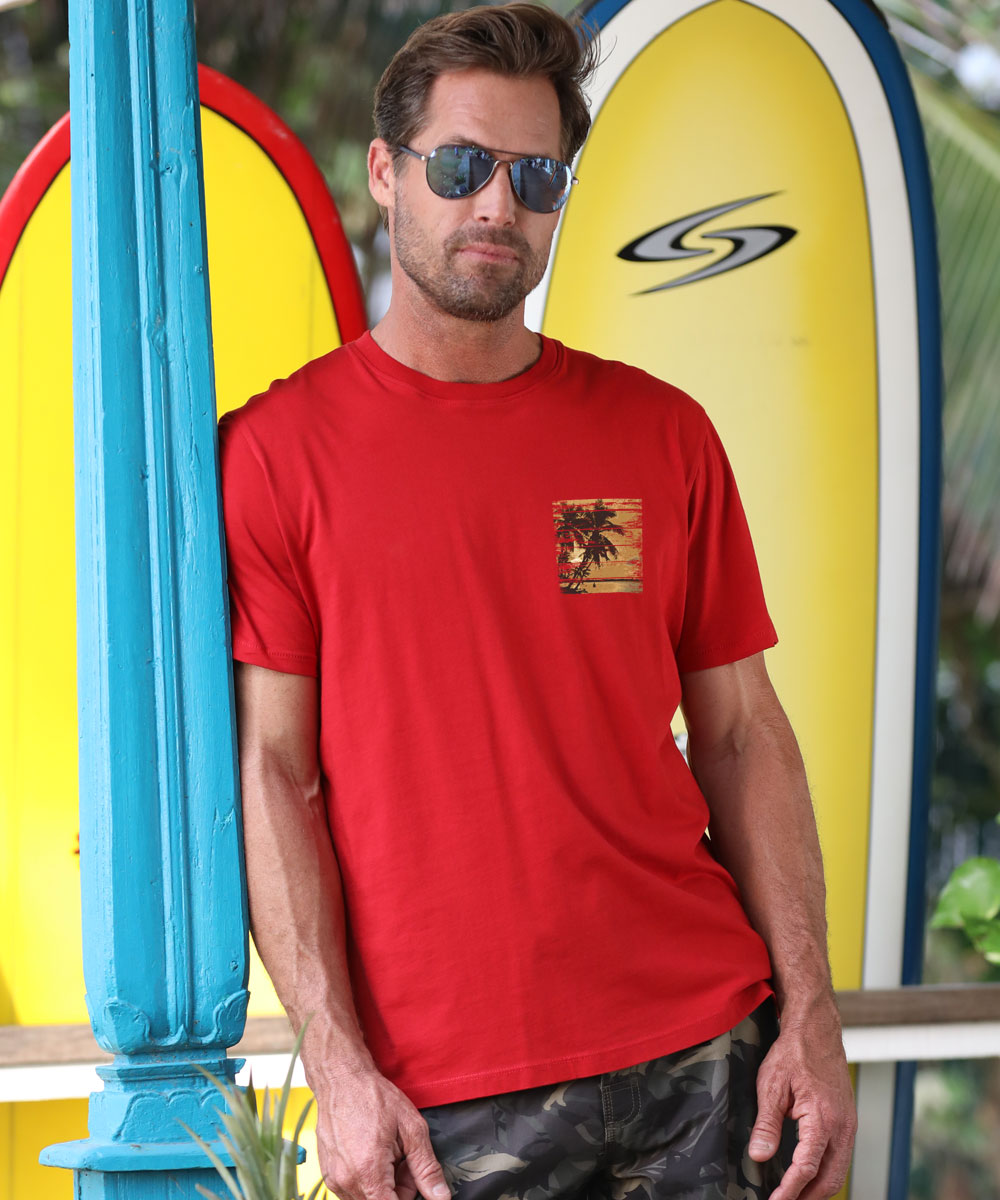 Come Sail Away - Rugby Red Short Sleeve Pima T-Shirt