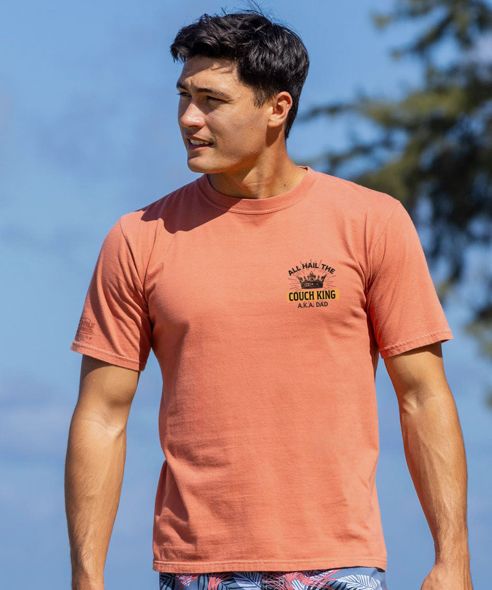 Couch King - Chile Dyed Short Sleeve Crewneck T-Shirt